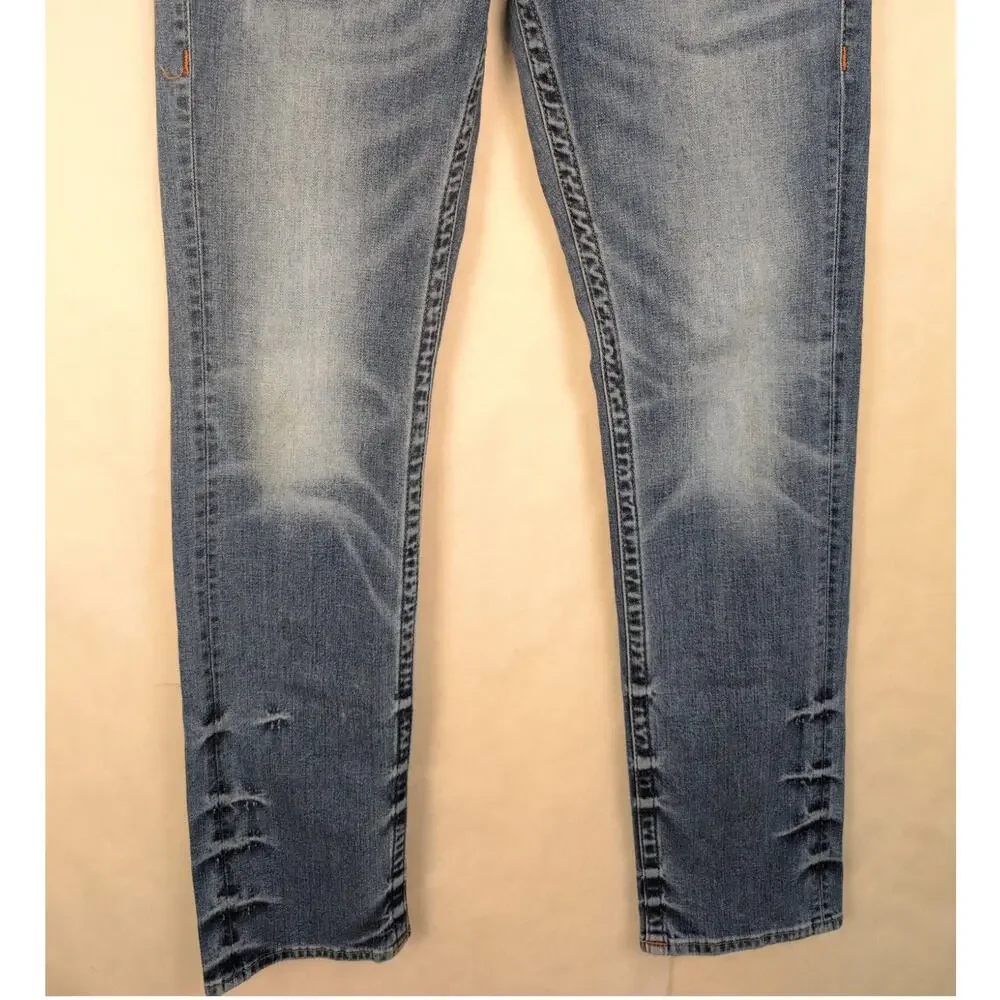 True Religion slim blue jeans Size 32/34 Y2K Retro Streetwear Western Denim